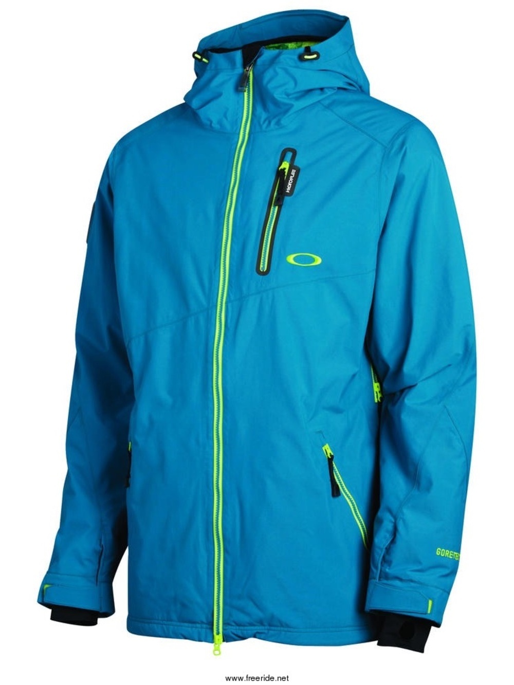 Oakley Men’s Hydrofuse RECCO Ski / Snowboard Shell Jacket - Teal & Neon